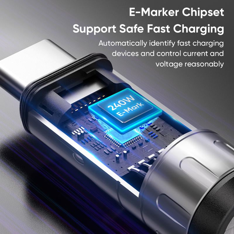 JOYTUTUS 240W USB-C Fast Charging Phone Lanyard | 7Mm Nylon | Crossbody/Wrist Strap | Iphone 16/15/Samsung/Pixel